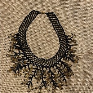 Elegant Black and Gold Beaded necklace